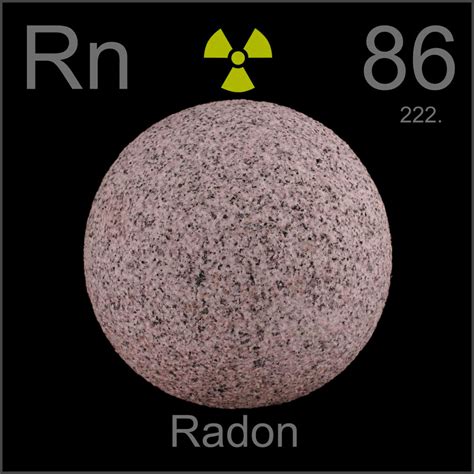 radon in granite sand